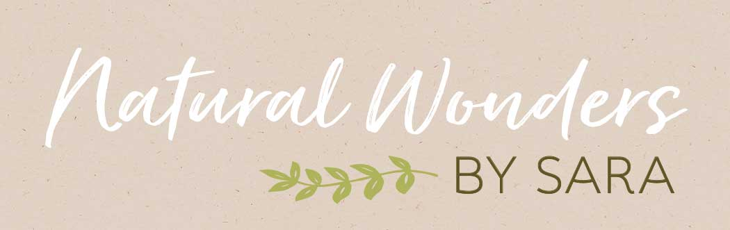 Natural Wonders by Sara | Logo white text