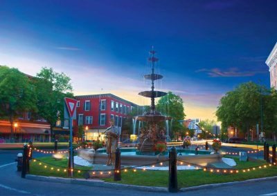 Chambersburg Fountain on Summers Eve
