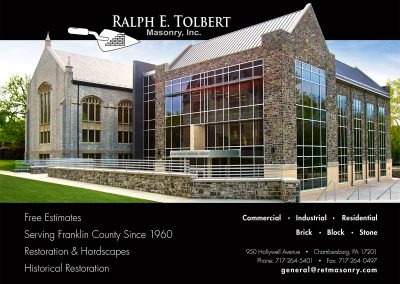 Wilson College Construction by Ralph Tolbert Masonry - Final Usage